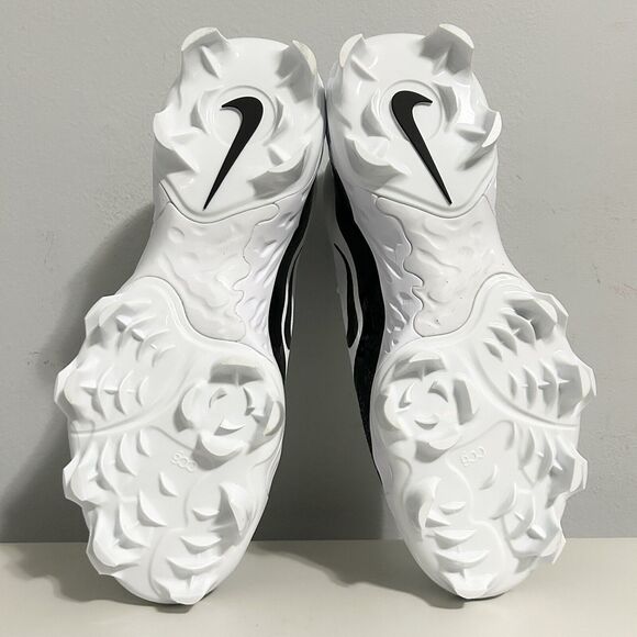 Nike Alpha Huarache Elite 4 Low MCS “White Black” Men Sz 11.5-12 Baseball Cleats - Picture 7 of 9